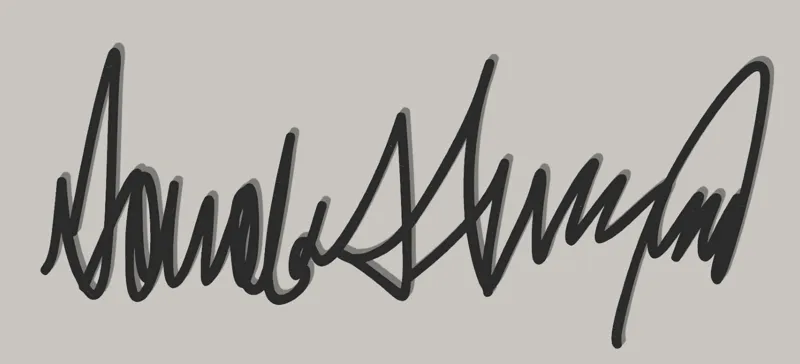 Donald Trump Signature