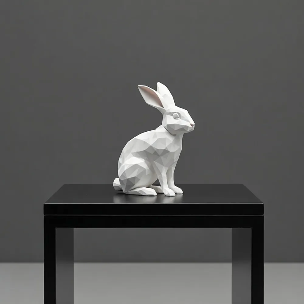 Ultra Low Poly Rabbit v2 - Free 3D Print Model - MakerWorld