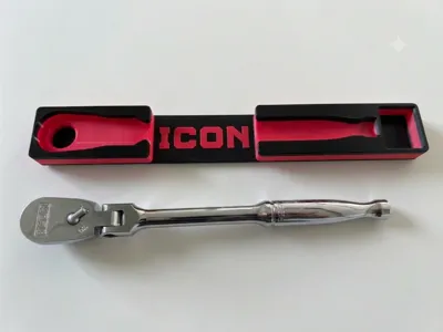 Icon G2 3/8 Flex Ratchet Gridfinity