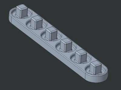 6 - 3/8th inch Socket Holder