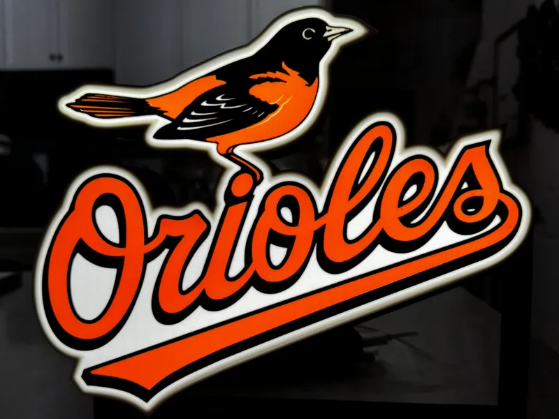 Baltimore Orioles LED Light Box with Stand