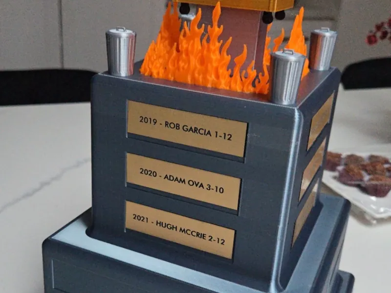 Dumpster Fire Trophy Base