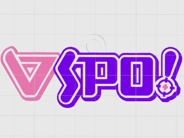 VSPO! logo keychain VER 2