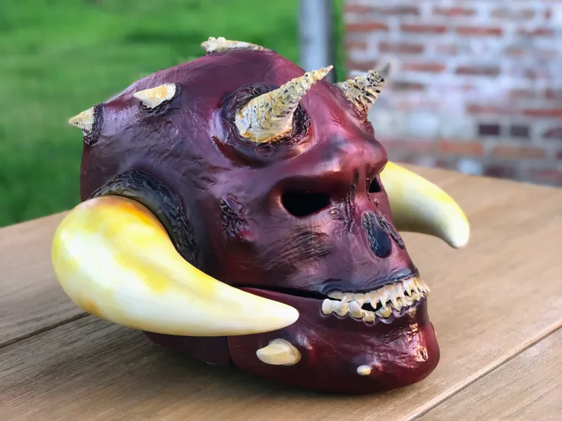 wearable demon mask
