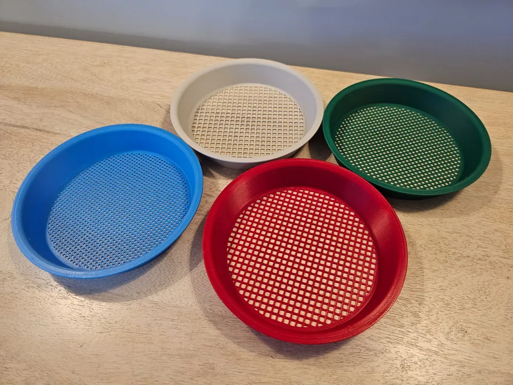 Sieve (diferent mesh size) by Michal MakerWorld Download Free 3D Models