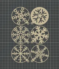 Ornement de Noel Flocons