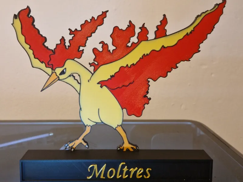 Moltres on stand