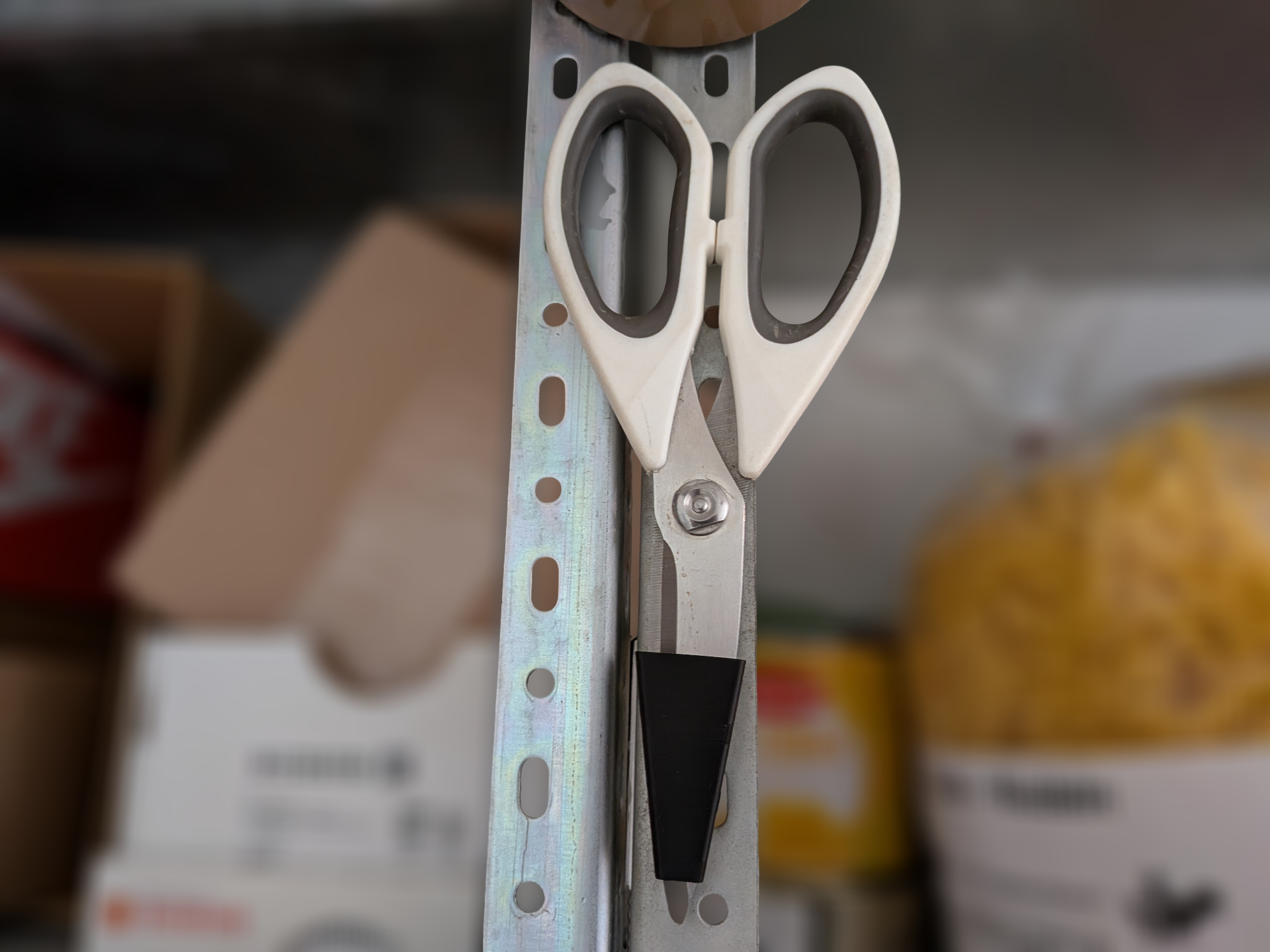 Magnetic / Adhesive Holder for Household Scissors
