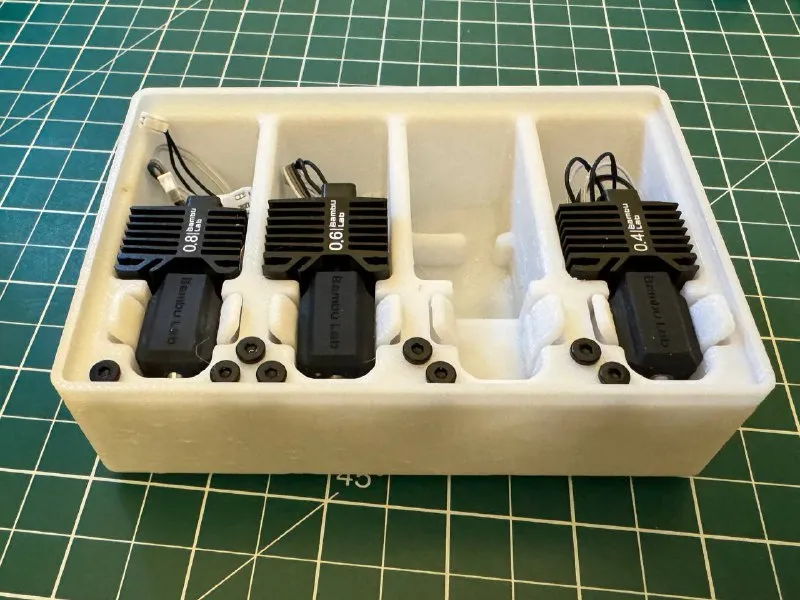 Bambu Gridfinity Hot End Holder 4x4x5U