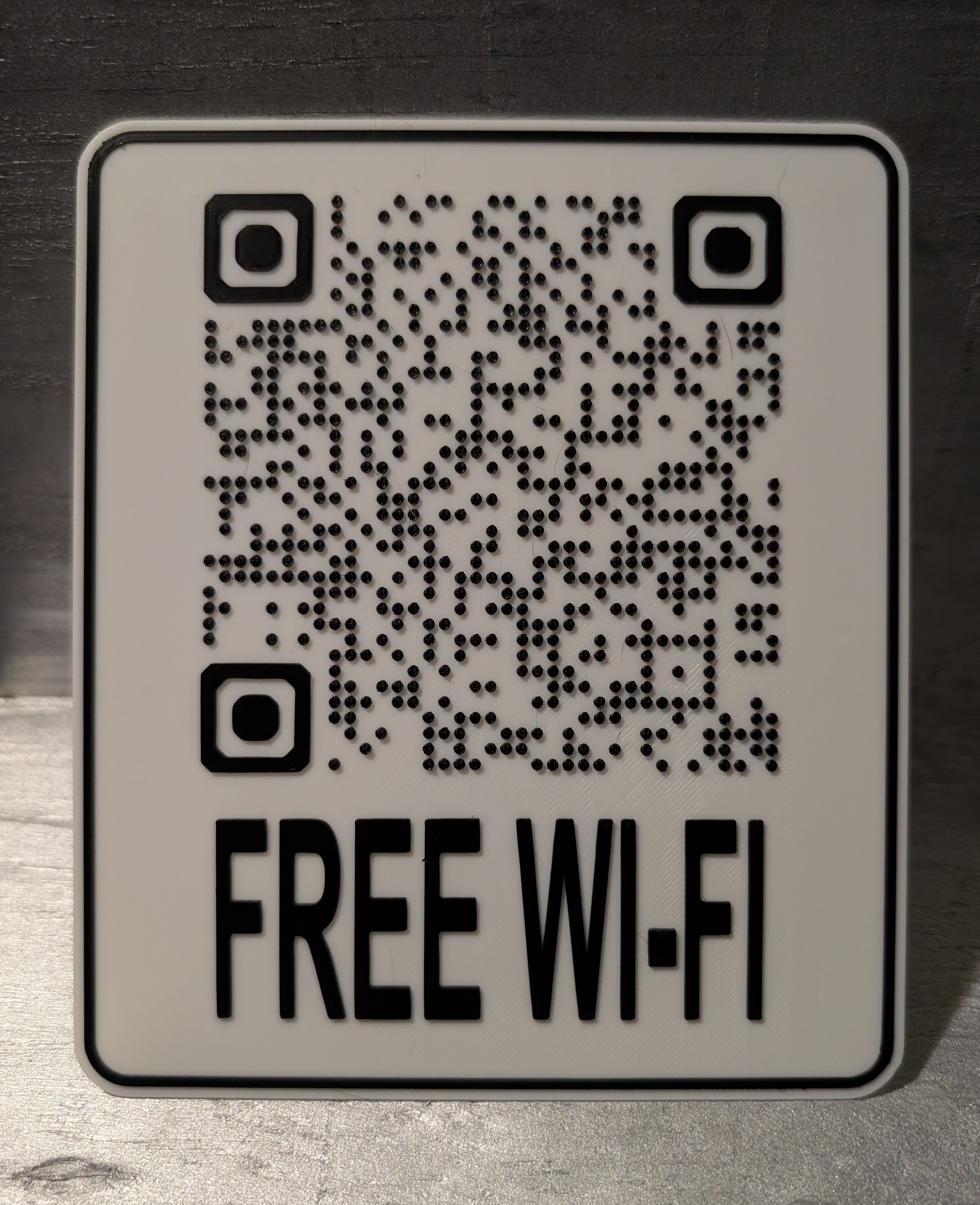 Miniatura 1 do modelo 3D Working Prank QR Code Sign