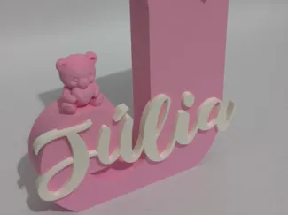 Letreiro nome Júlia fofo