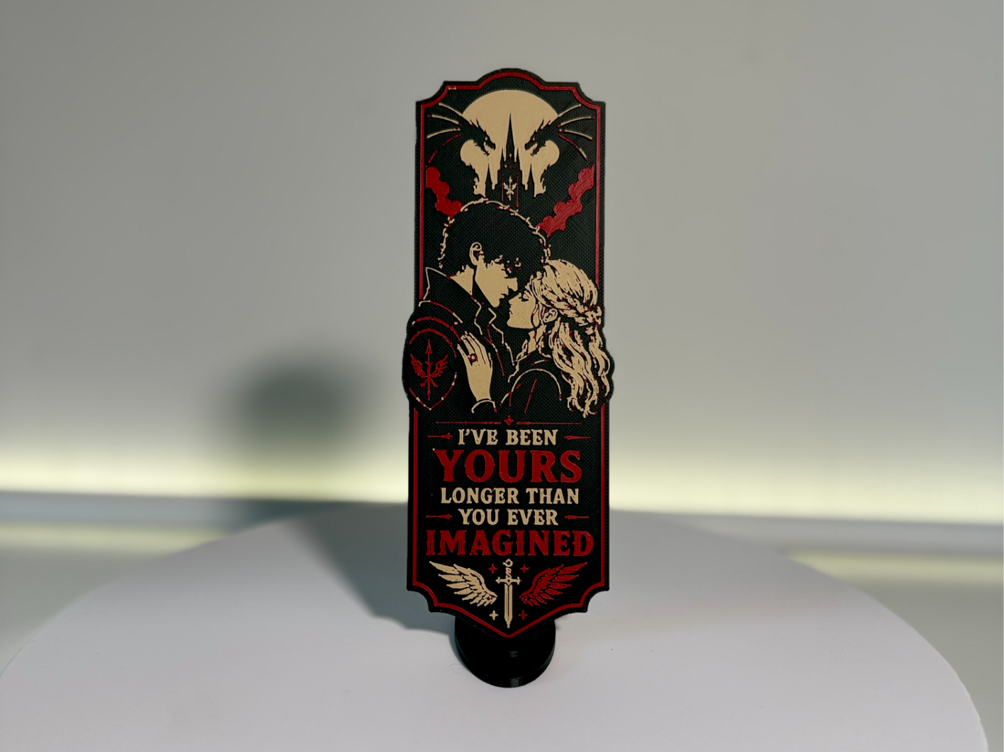 Bookmark Fourth Wing dark romance fantasy 
