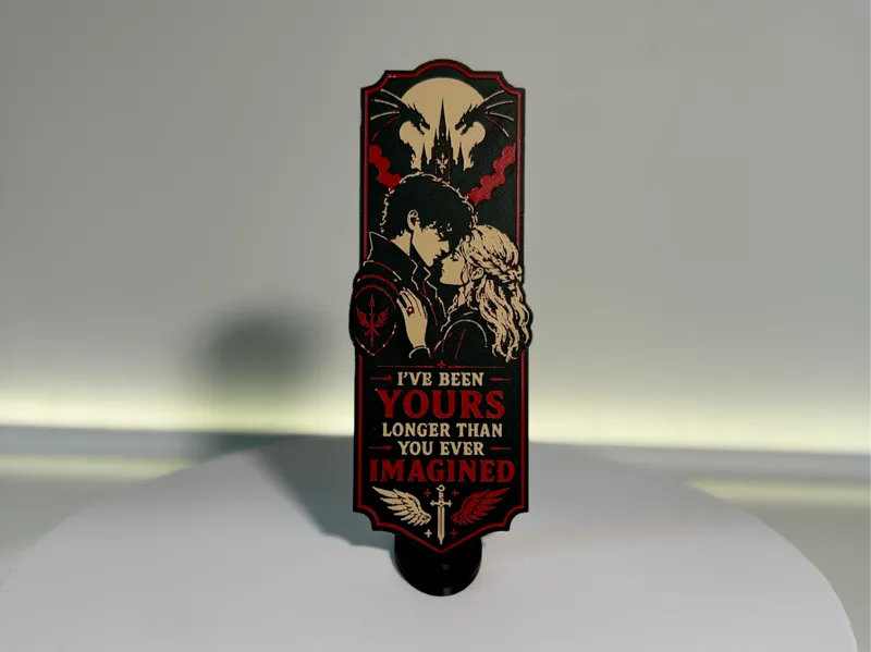 Bookmark Fourth Wing dark romance fantasy