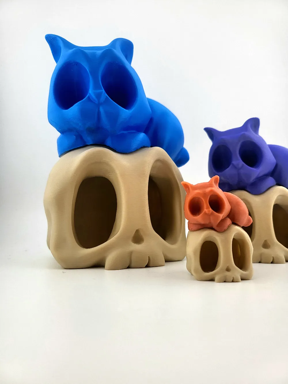 kawaii cat skull sweet cute by Mad power MakerWorld: Download Free 3D ...