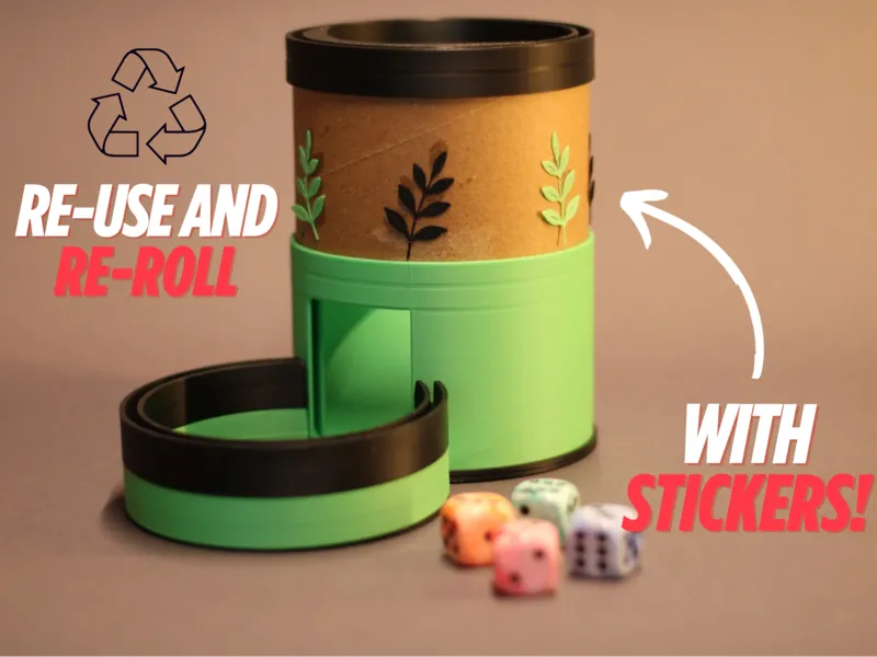 Re-Use & Re-Roll the Stackable Upcycled Dice Tower