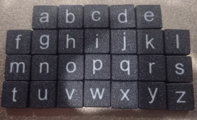 Lower Case Flat Alphas