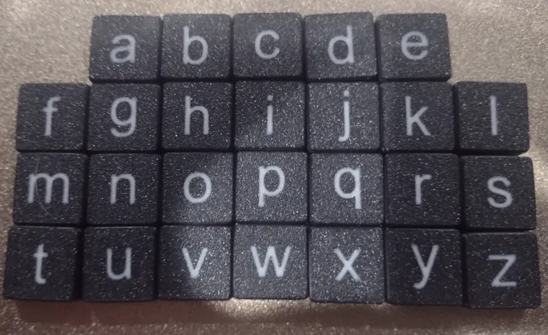 Lower Case Flat Alphas