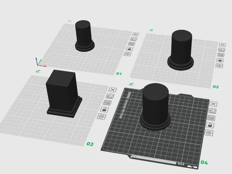 miniature base pillar(35mm, 45mm, 50mm)