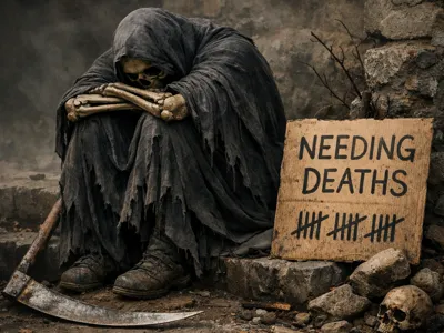 sad grim reaper