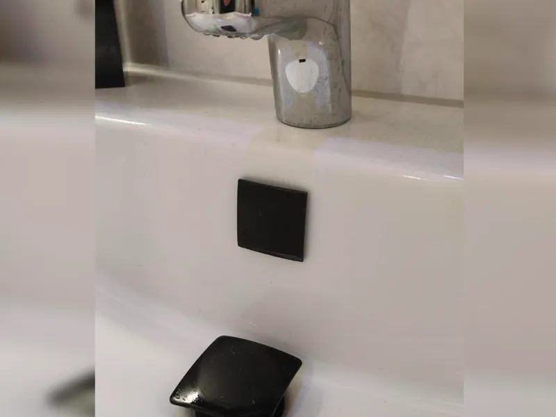 Elegant Sink Overflow Cover