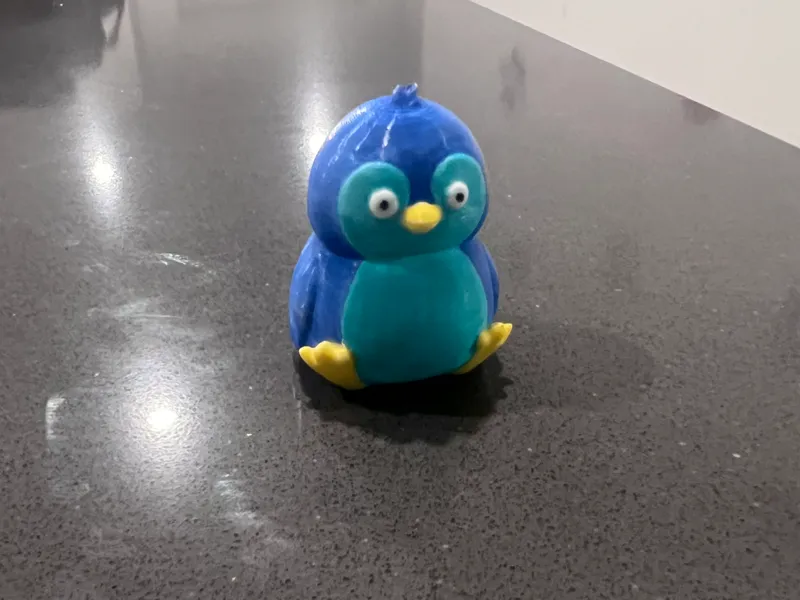 Cute Penguin sitting.