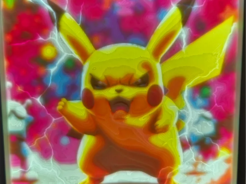 Pikachu lithophane full color