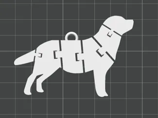 Golden Retriever Print in place