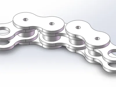 Industrial chain (08B-1 type, pitch 12.7mm, inner width 4mm) requires no screws for assembly