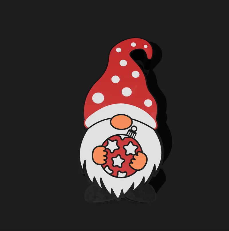 Christmas Gnome Lightbox led lamp