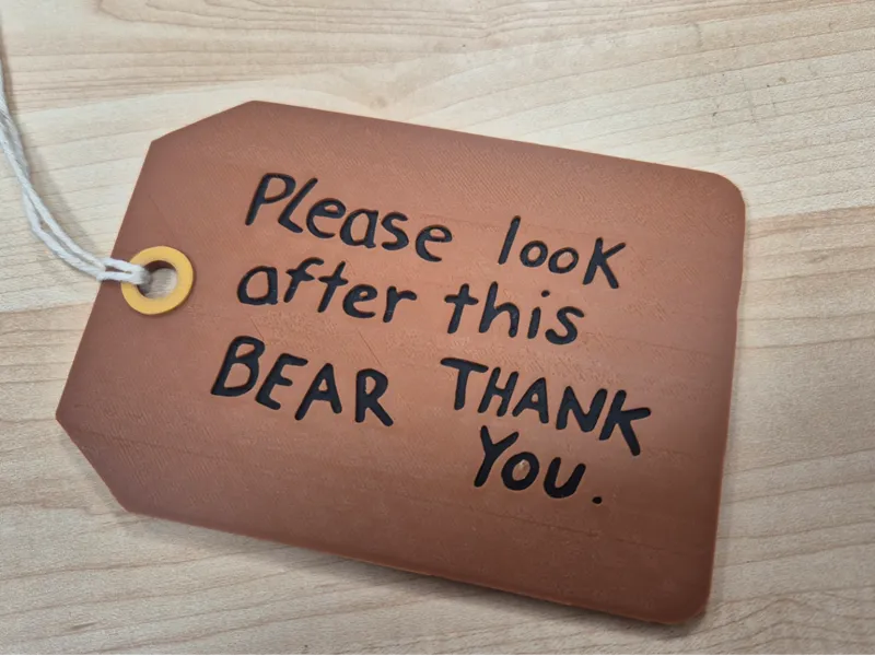 Paddington Bear Label
