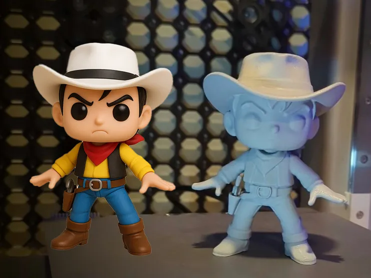 Stylized Lucky Luke Figure