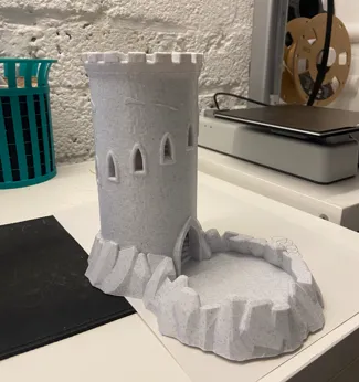Castle Dice Tower Mini with out Supports