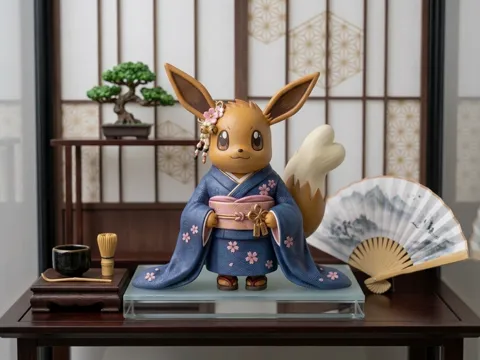 Letrero o emblema decorativo: Evee Kimono Japan — referencia de MakerWorld