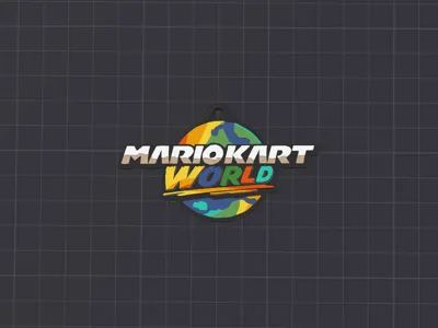 Mario Kart World Keychain (AMS + Mono version)