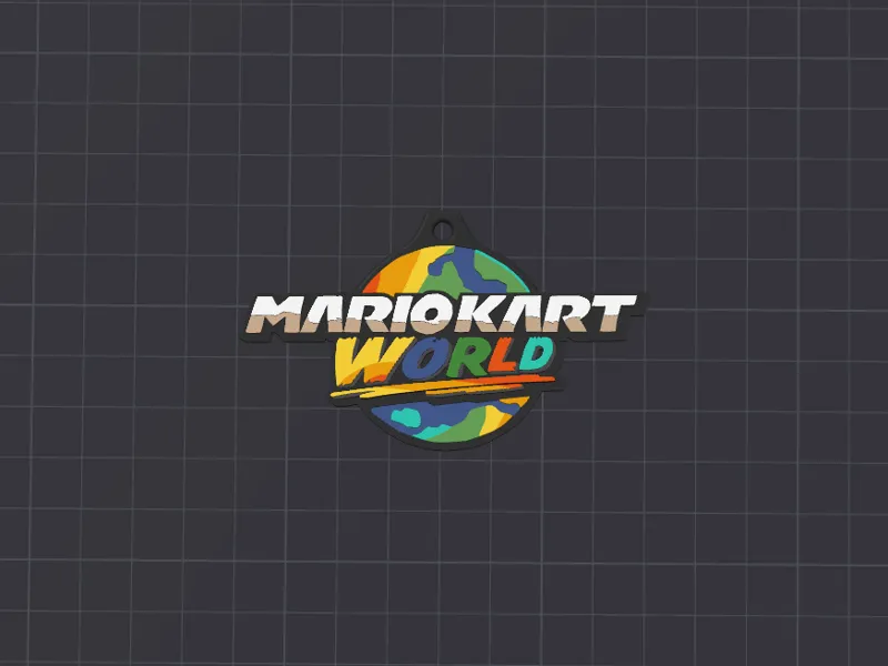 Mario Kart World Keychain (AMS + Mono version)