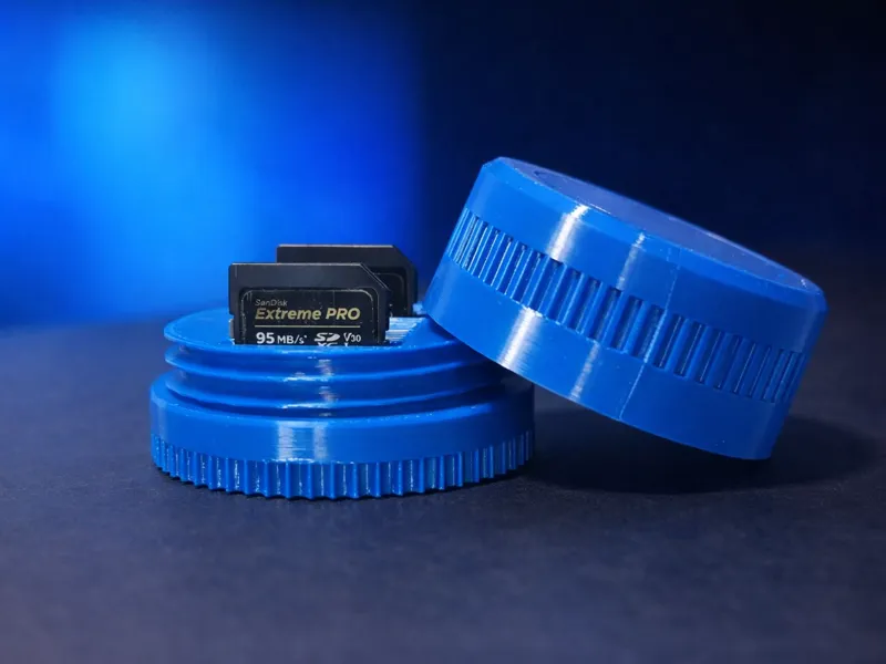 SD card holder barrel