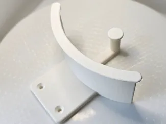 Headphone hanger with hook for cable