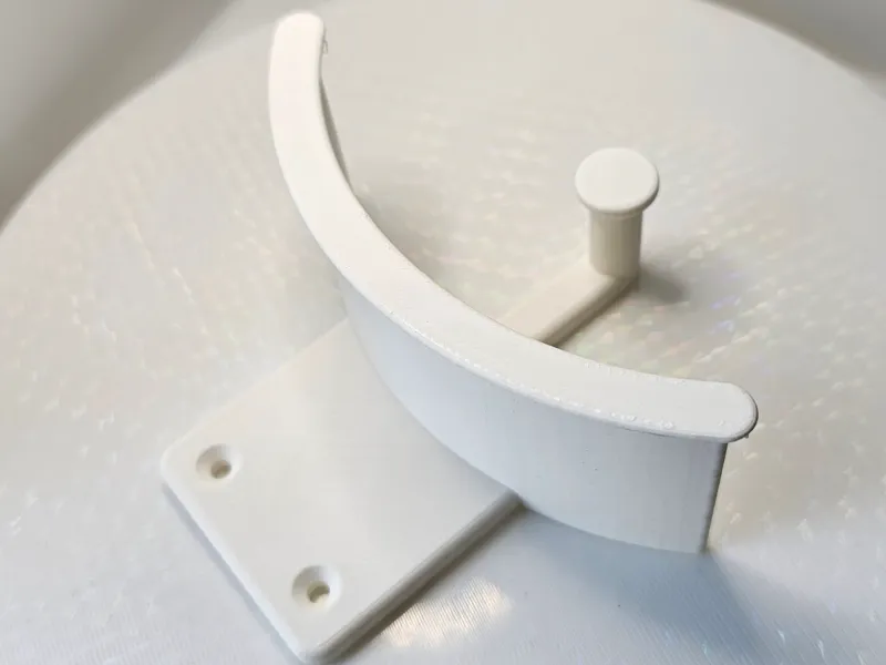 Headphone hanger with hook for cable