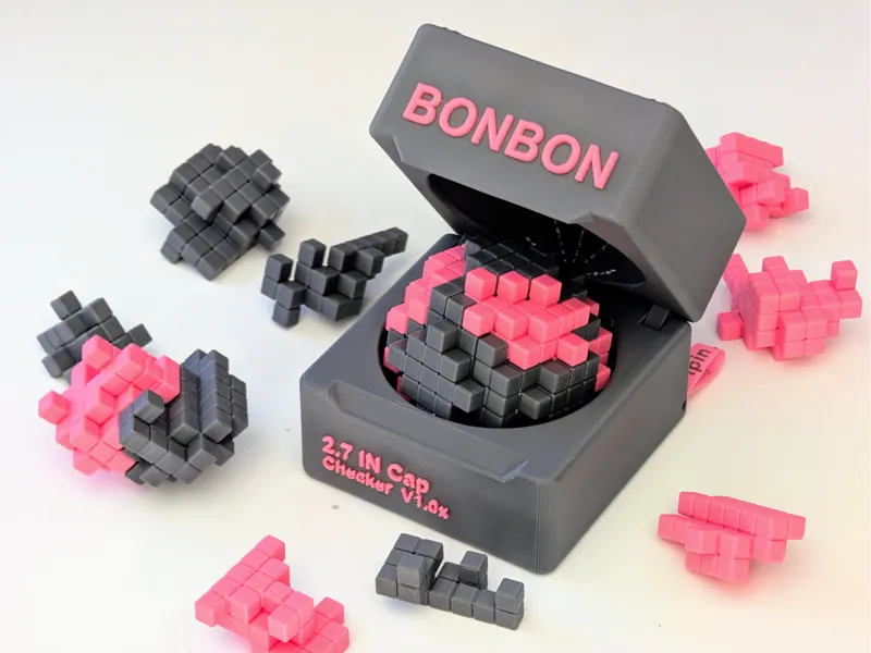 Pixelated Sphere Puzzle - Interlocking