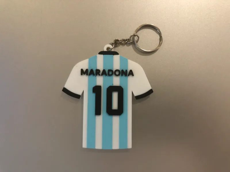 Maradona (keychain) 3.25" size.