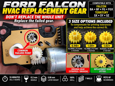 Ford Falcon HVAC Replacement Gear 3D model
