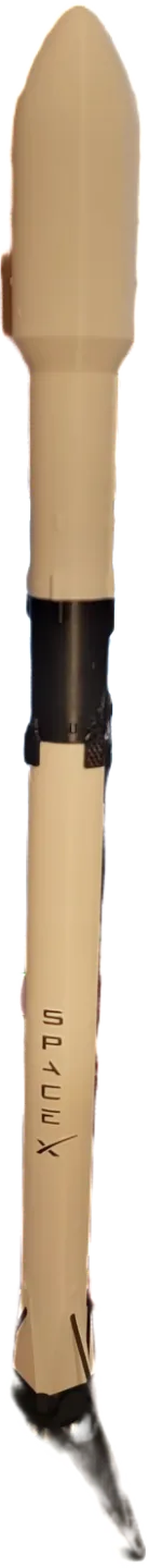 1:96 Scale Falcon 9 Rocket - No Supports