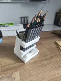 Porte-crayons incliné Gridfinity 2x2 — photo 2