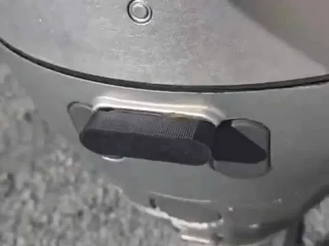 Outboard engine lock handle.
