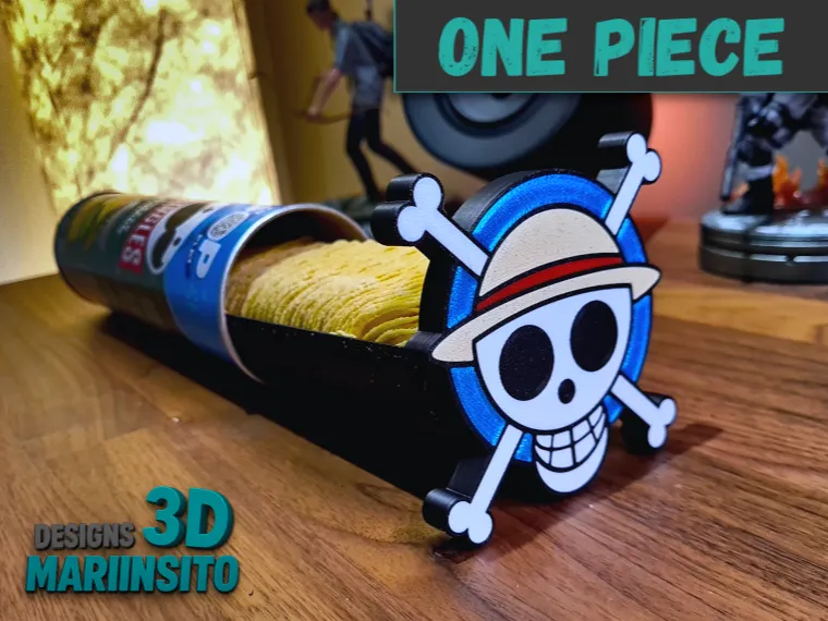 (One Piece Version) Pringles tray with lid