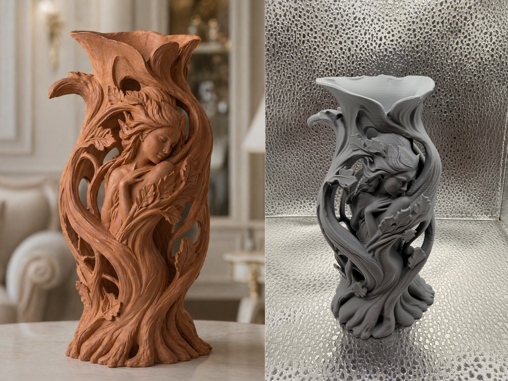 Tree Goddess Wood Spirit Vase Fantasy Decor