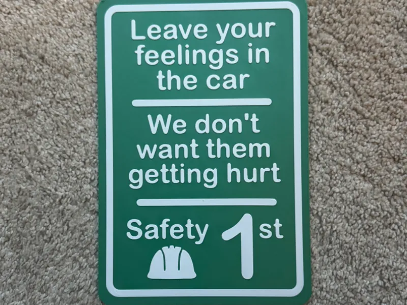 Safety 1st Sign - Felings