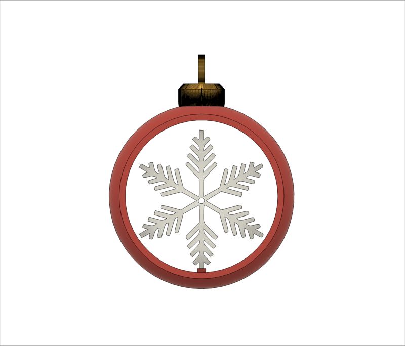 Christmas Ball with interchangeable poinsettias