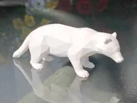 low poly Badger