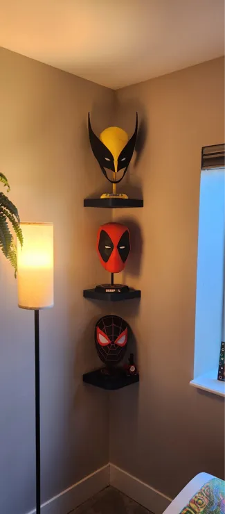 Rounded Floating Corner Shelf